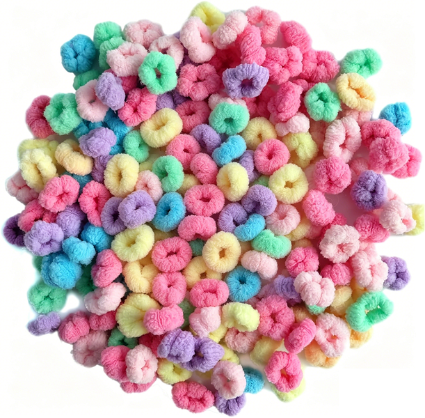 200 Piece Kids Hair Ties, Soft Elastic Mini Bands