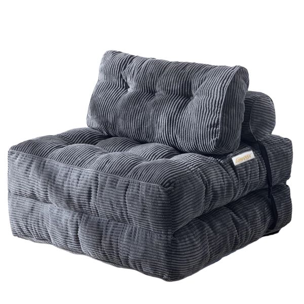 Lomansa Folding Sofa Bed, Convertible Sleeper Chair with Pillow Foldable