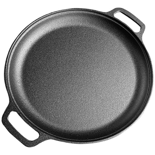35CM Crepe Pan Cast Iron Frying Pan For Home Outdoor Grilling Baking