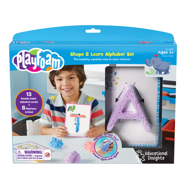 Educational Insights - Playfoam Sensory Dough - Shape &amp; Learn Alphabet Set