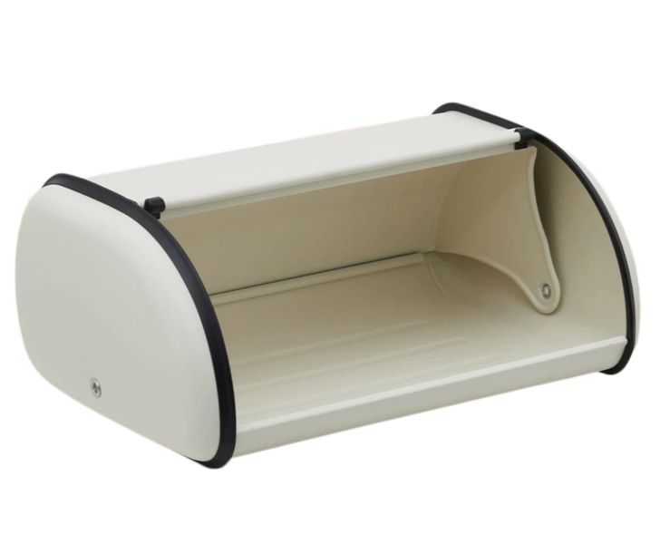 Stainless Steel Roll Top Bread Box for Countertop Storage