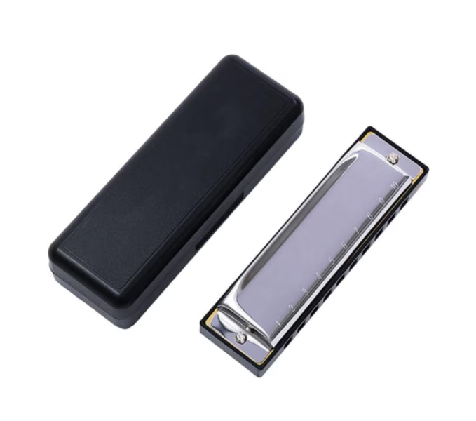Bltunoed, 10- Hole 20- Note Harmonica C-Tuned Blues Harmonica