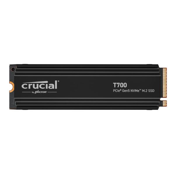 Crucial T700 4TB PCIe Gen5 M.2 NVMe SSD with Heatsink