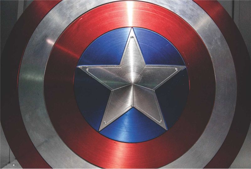 Laptop Skin Captain America Shield