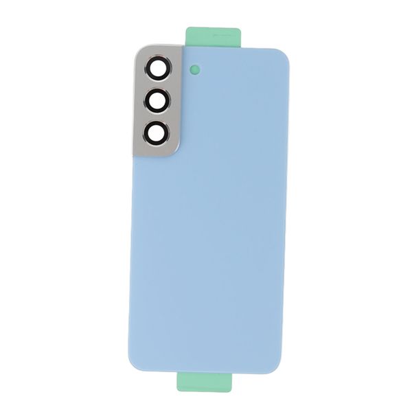 Back Glass Cover compatible with Samsung S22 Blue
