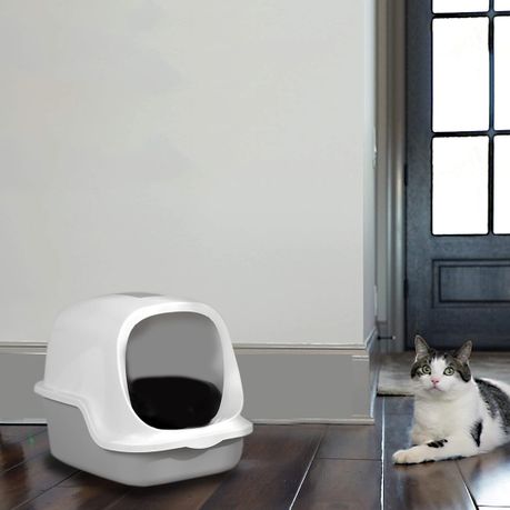 WigWagga - Low Odour Enclosed Cat Toilet Litter Box - 38cm x 49cm x 39cm |  Buy Online in South Africa 