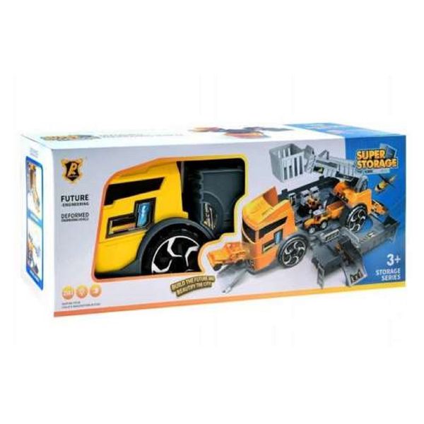 Toy Trailer with Container and Crane - P905-A