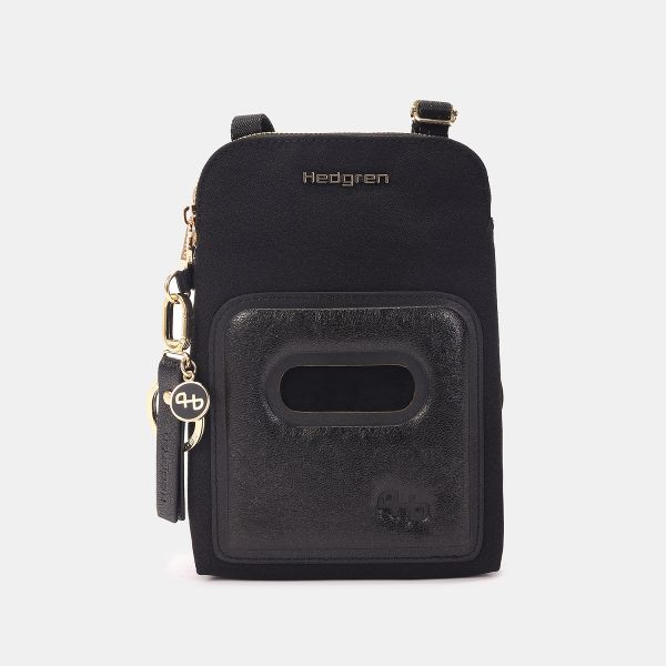 Hfika Cortado - Phone Bag + Rfid - Black