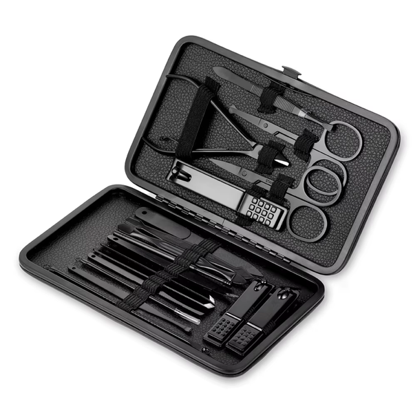 IPSTYLE Nail Clippers Set 18 Pieces Manicure Cutter Kits Beauty Tool