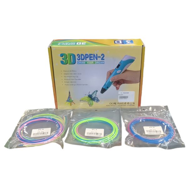 Creative 3D Combo: 3D Pen-2 &amp; Filament Refill Discount Pack For Kids