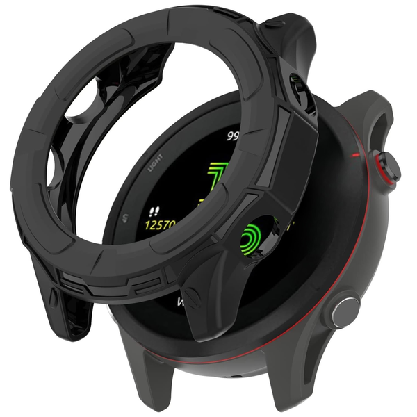 Comealong Black Silicon Bumper/Frame Compatible With Garmin Forerunner 255