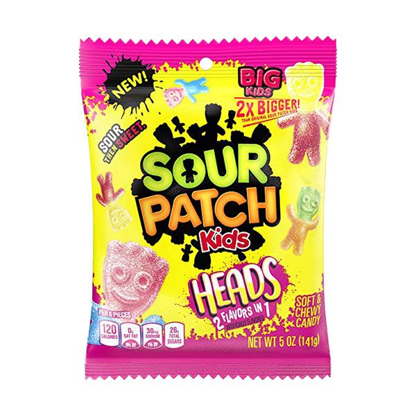 Sour Patch Peg Bag Big Heads - 141g