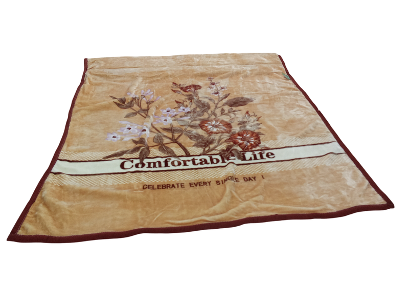 A Little Sheep Soft Blanket - Beige - 200x240 cm - Cozy &amp; Lightweight