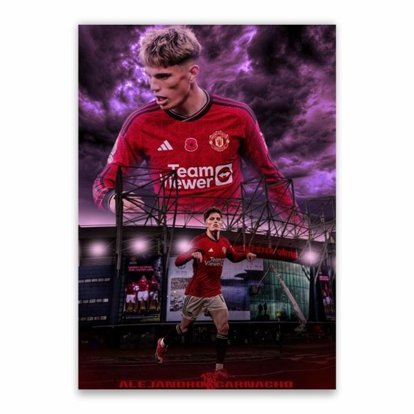 Alejandro Garnacho Old Trafford Poster - A1