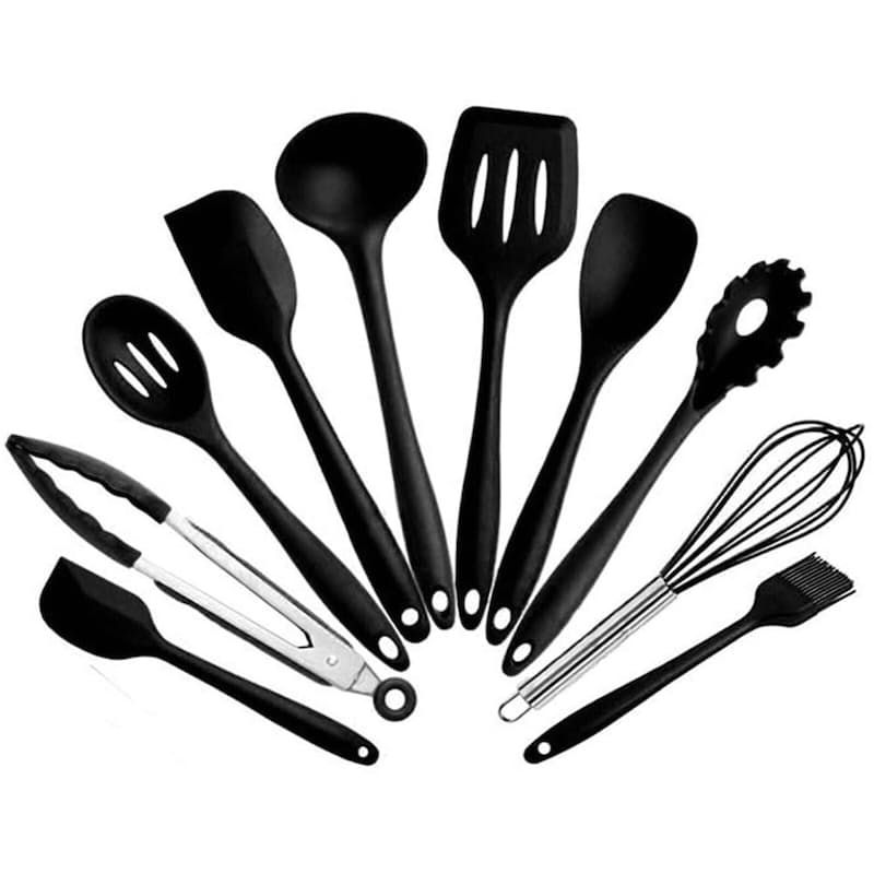 Kitchen utensils 10 Pieces Set - Black | Buy Online in South Africa ...