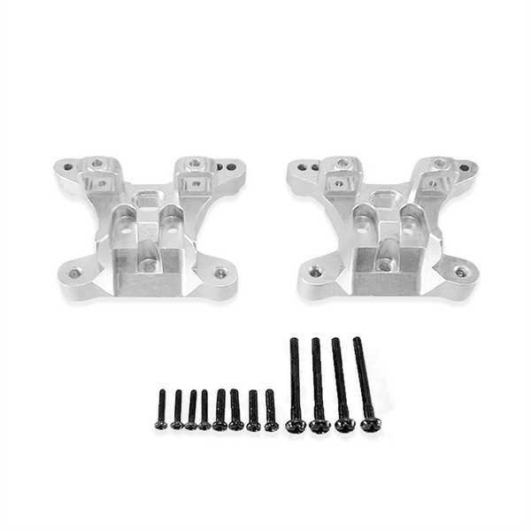Aluminium Alloy Front Rear Universal Shockmount for Scy1/16 Silver
