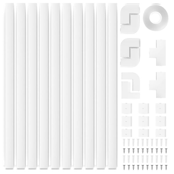 Cord Hider Kit 157Inch Wire Covers for Cords on Wall Cord Covers for Wires