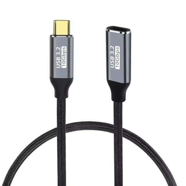 PD100W Male to Female USB C Extension Cable USB3.1 10Gbps