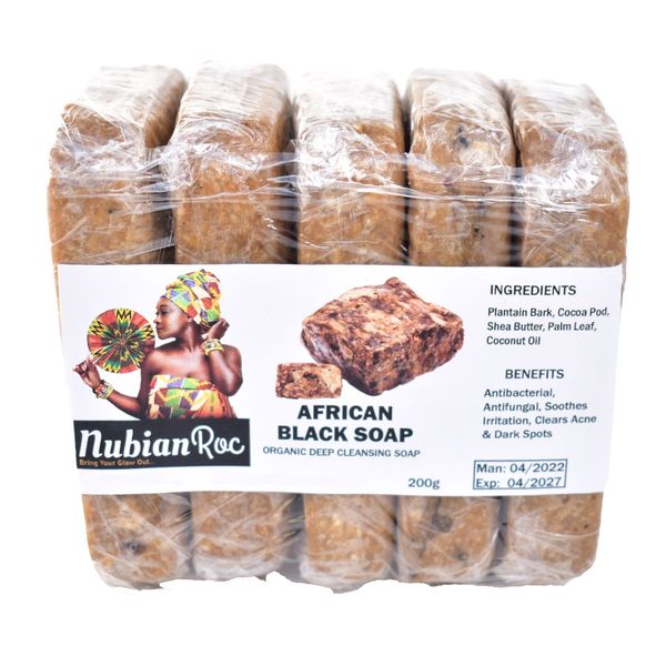Raw African Black Soap Family Pack (500g)