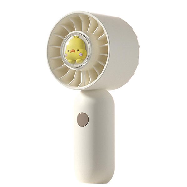 3 Blade Mini Handheld Fan Beige image