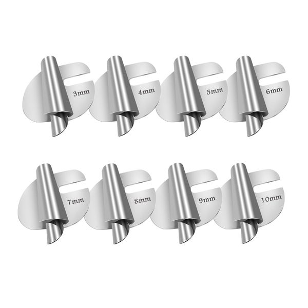 3mm-10mm Rolled Hem Presser Foot Sewing Rolled Hemmer Foot Set - 8 Pieces