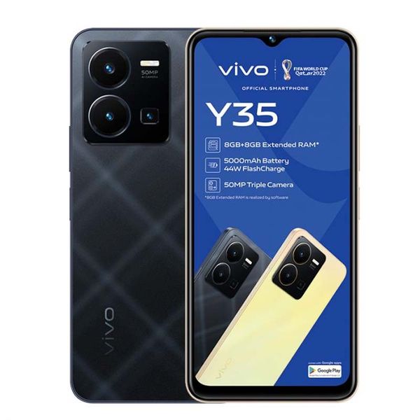 Vivo Y35 Dual Sim 128GB - Agate Black