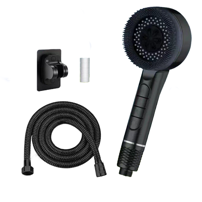 High-Pressure Handheld Showerhead And Hose Bracket Set(Black/Gray)
