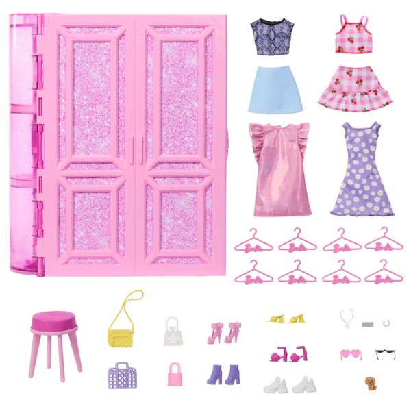 Barbie Dream Closet Toy Playset With Clothes &amp; Accessories