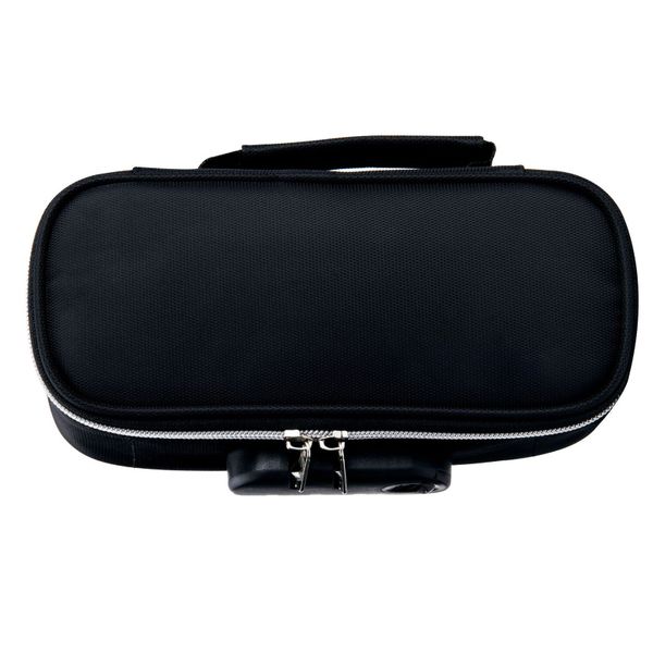 Large Capacity Canvas Locking Pencil Case &amp; Travel Safe - Black
