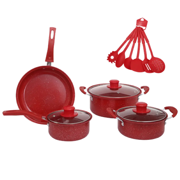 13 Piece Non Cast Iron Cooking Set of Pots