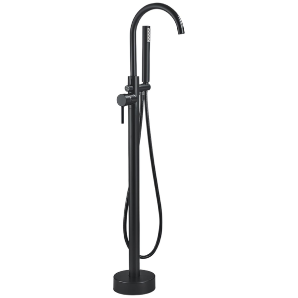 Freestanding Bath Shower Mixer Tap Chrome 360 Degree Rotating Tap