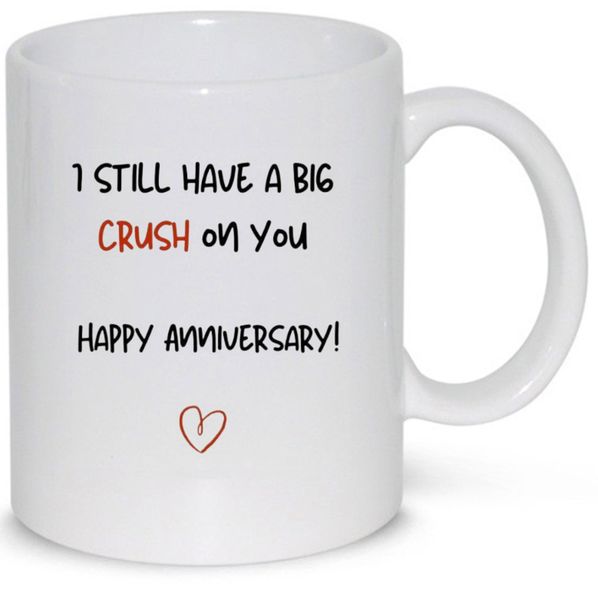 I Still Have A Big Crush On You Happy Anniversary Gift Rock Slate
