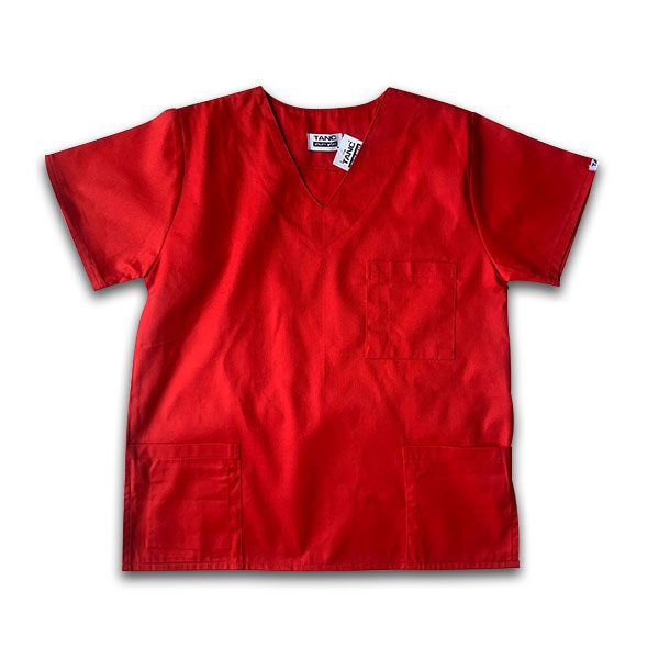 Scrub Top Red - Extra Small