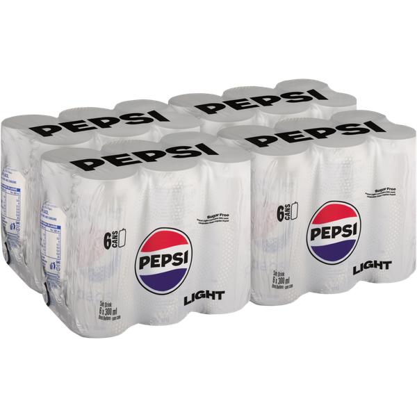 Pepsi Cola Light 300ml Cans (4 X 6 X 300ml)