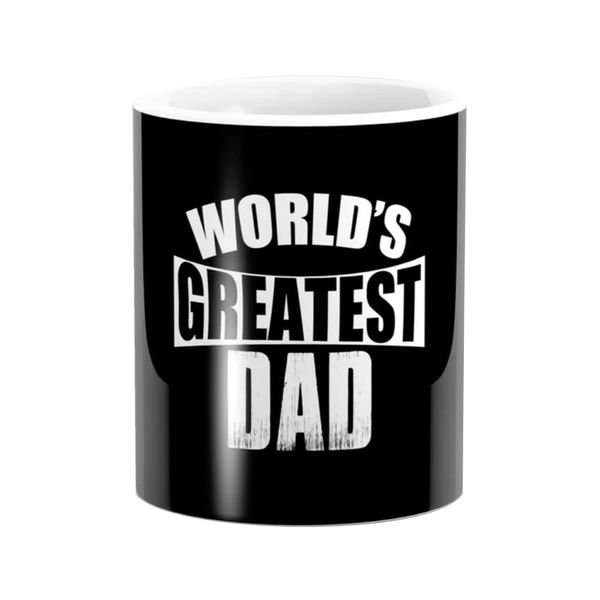 Pappa Joe Mug - Worlds Greatest Dad Black