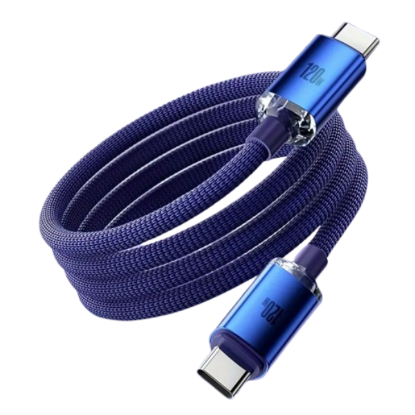 120W 6A USB Type-C to Type-C Super Fast Charging Cable