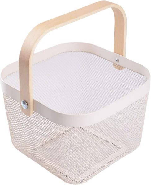 Multi-Purpose Metal Mesh Storage Basket White - Soul Lifestyle