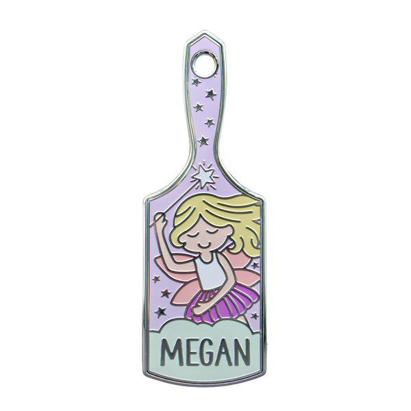Girl's Personalised Hairbrush - Megan