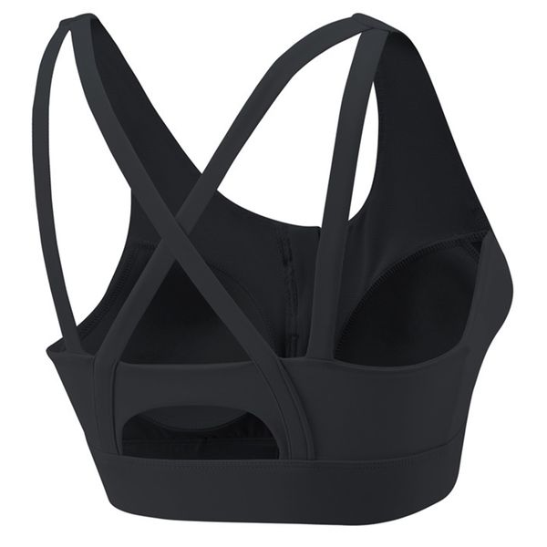 Front Zipper Sports Bra with Crisscross Back High Impact AntiSwayShockproof
