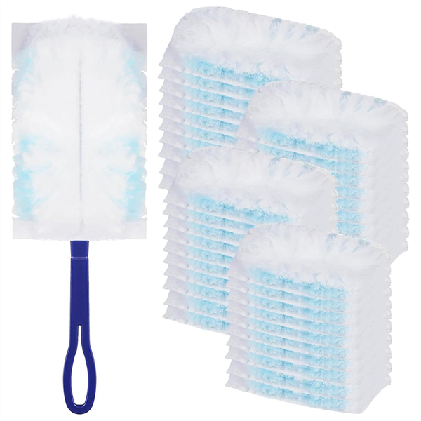 Duster with 1 Handle, Dust Magnet Refill Pack- 42 Pieces