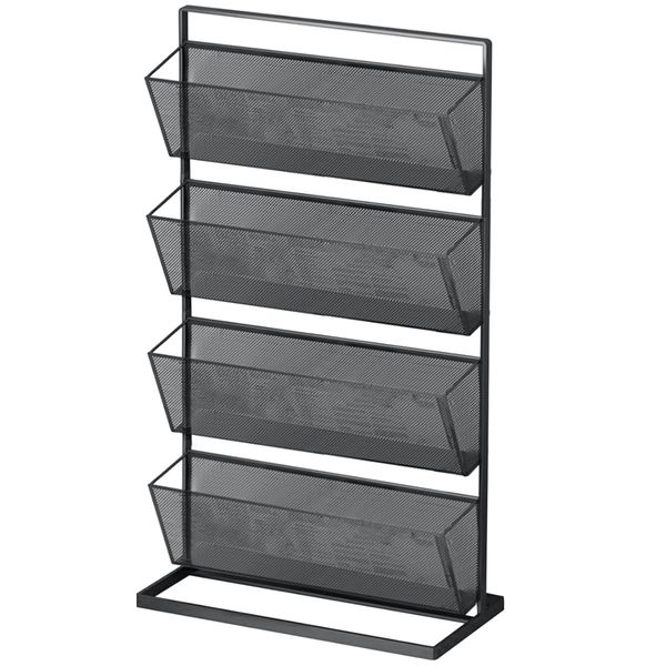 Decor Desk Four Tier Large Capacity Metal Storage Rack - 59cm