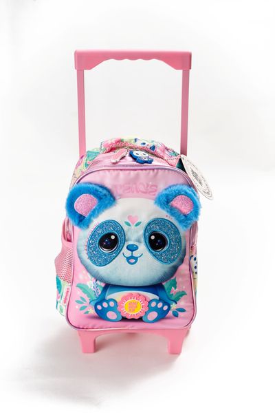 Chimola Kids Little Panda School Trolley Backpack
