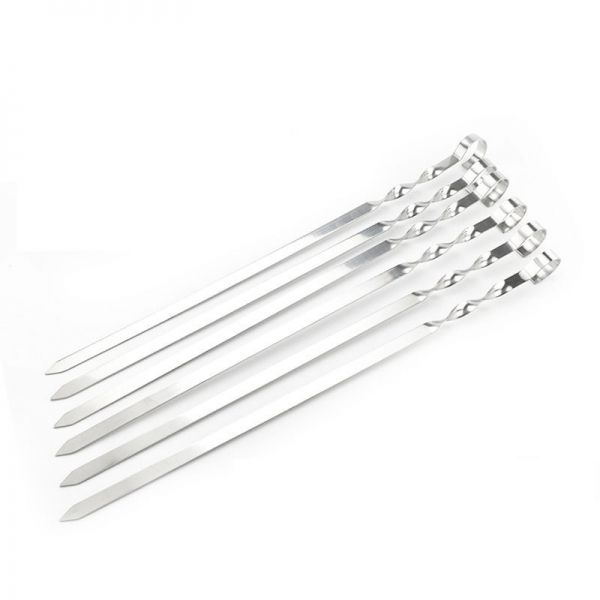 Skewers 49.5cm 6Piece Stainless Steel BBQ Range