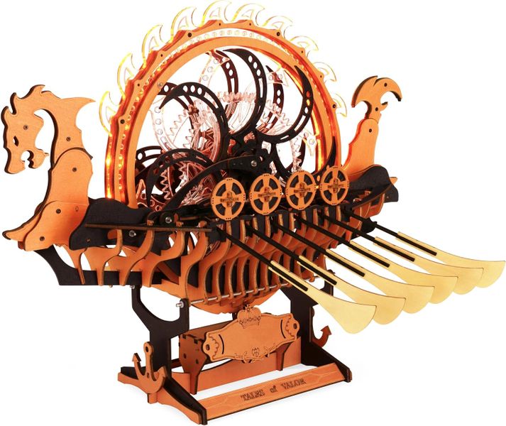 ROKR Viking Dragon Ship Mechanical 3D Wooden Puzzle