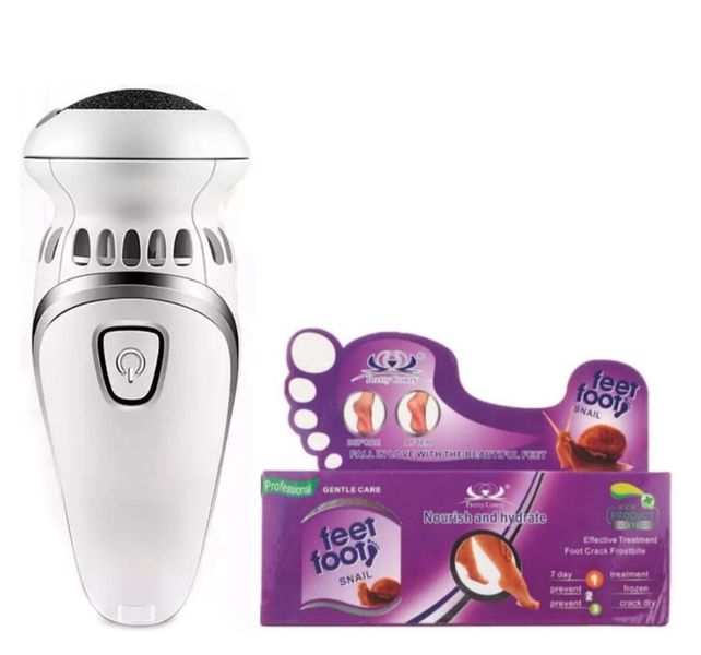 Electric Callus Remover Vacuum Plus a Snail Feet Cream