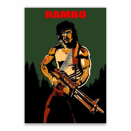 Rambo Cartoon Poster - A1 | Buy Online in South Africa 