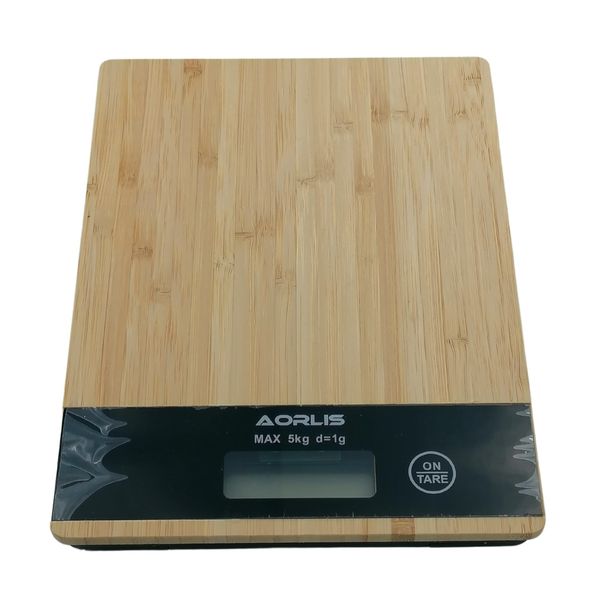 Brown Wooden Digital Kitchen Scale - 2 Pack