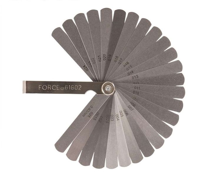 Force - 26 Blade Feeler Gauge 95mm 0.04mm - 0.63mm - 3 Pack