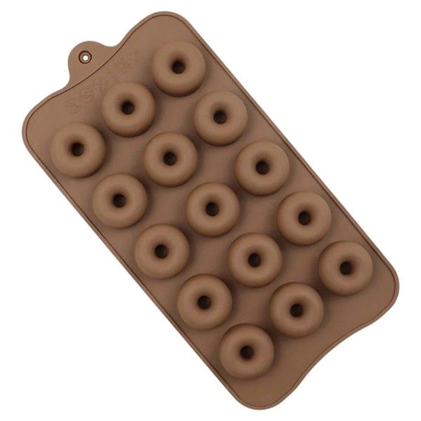 Multifunctional Mini Donut Food-Grade Silicone Mold - Light Brown
