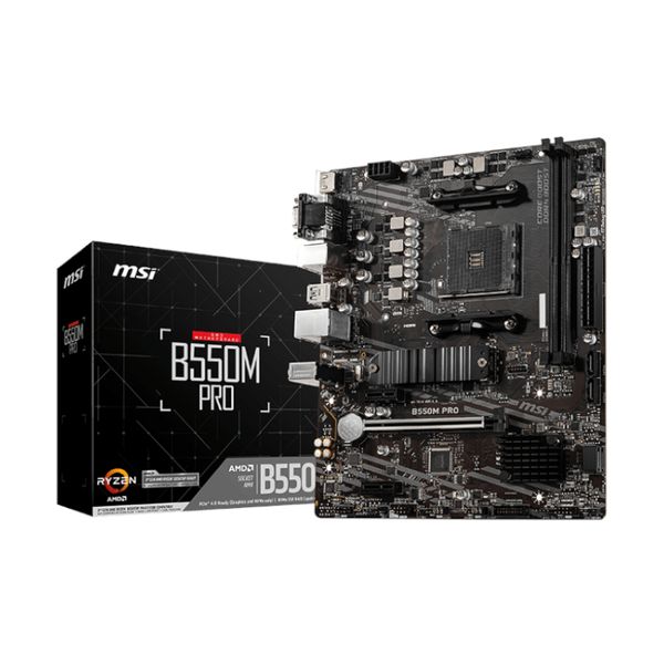 Msi B550M Pro Amd Am4 Matx Gaming Motherboard